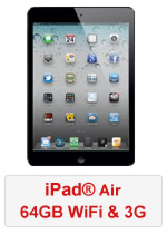 iPad® Air 64GB WiFi & 3G - Black (Refurbished by EB Games) (preowned)