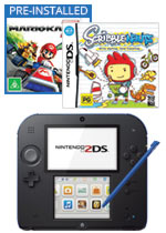 Nintendo 2DS Blue Console + 2 Games