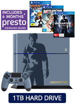 1TB PlayStation 4 Limited Edition Uncharted 4: A Thief's End Console + 3 Games